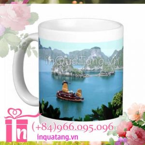Personalised mugs travel Ha Long Bay mugs