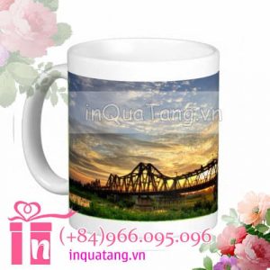 Personalised mugs Long Bien Bridge Mugs