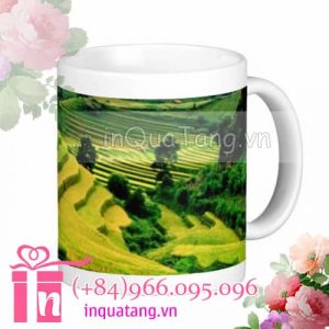 Personalised mugs Terraced Fields vietnam Mugs