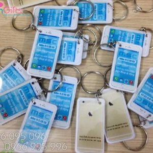 In móc khóa hình điện thoại iphone