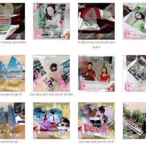 In ảnh lên pha lê, kỷ niệm chương pha lê giá rẻ Đông Anh