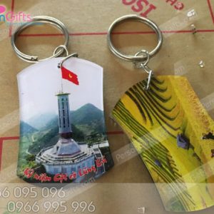 In móc khóa cột cờ Lũng Cú Hà Giang