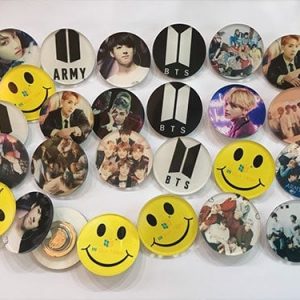 Huy hiệu in ảnh Sao Hàn BTS combo 3 chiếc