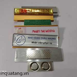Bảng tên nhân viên nam châm 2 đốt