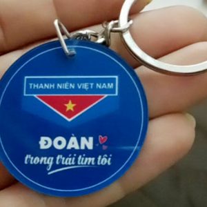 Móc khóa mica tròn Đoàn thanh niên
