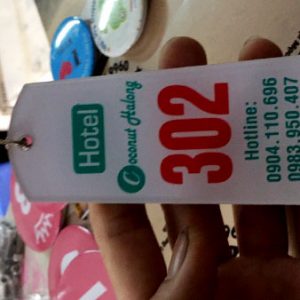Móc khóa acrylic số phòng khách sạn