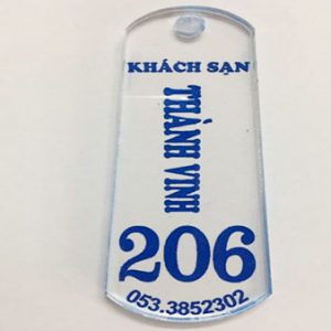 Móc khóa mica khách sạn Thành Vinh